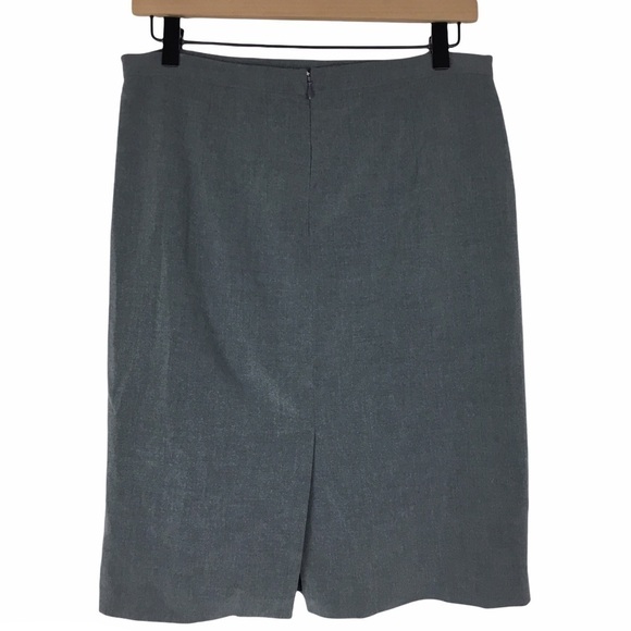 BCBGMAXAZRIA Skirt Pencil Solid Grey Career Work Suit Minimalist Neutral Size 6 - Picture 3 of 13